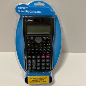 Caliber Scientific Calculator 10 Diget LCD Display 240 Functions Protective Cove